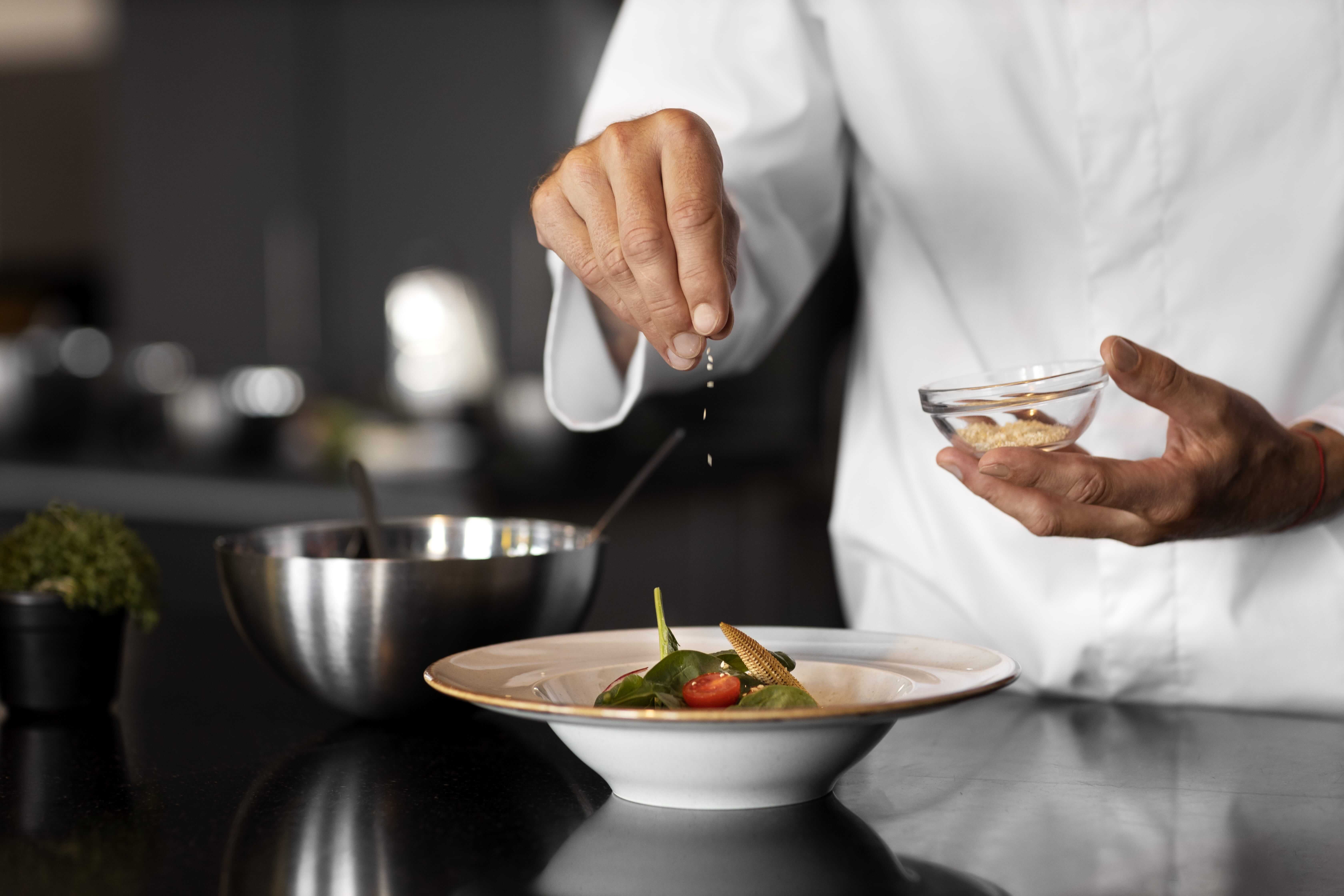 immagine chef sparge sale
